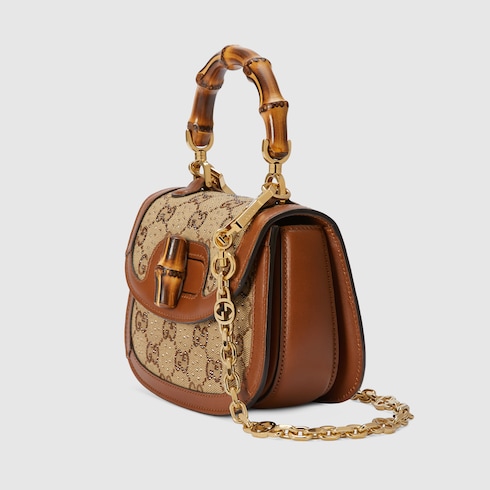 Sac Gucci Bamboo 1947 avec cristaux mini format