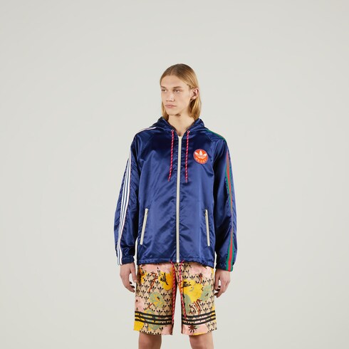 adidas x Gucci サテンナイロン ジャケット