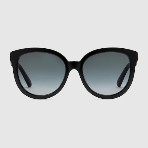 Low nose bridge fit cat-eye frame sunglasses