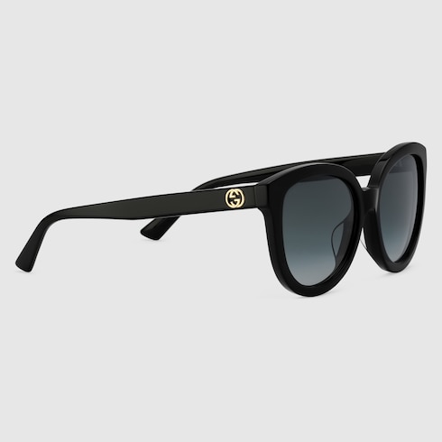 Low nose bridge fit cat-eye frame sunglasses