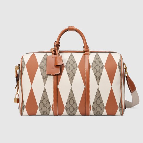 Gucci GG rhombus print duffle bag. 1 Gucci GG rhombus print duffle bag. 1