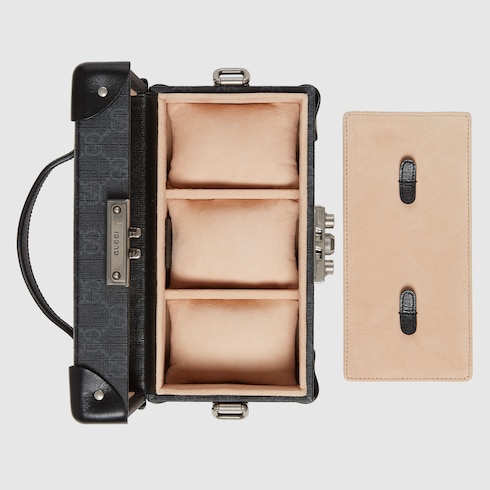 Жесткий футляр для часов с орнаментом GG