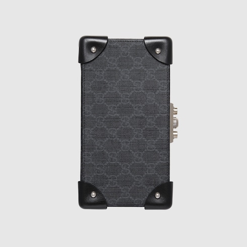 Жесткий футляр для часов с орнаментом GG