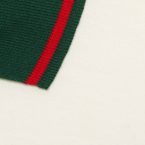 Gucci Cotton jersey polo shirt with Web. 4