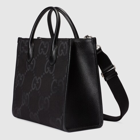 ジャンボGG スモール トートバッグブラック GGキャンバス | GUCCI 