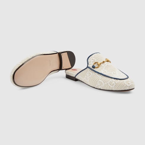 gucci white slippers
