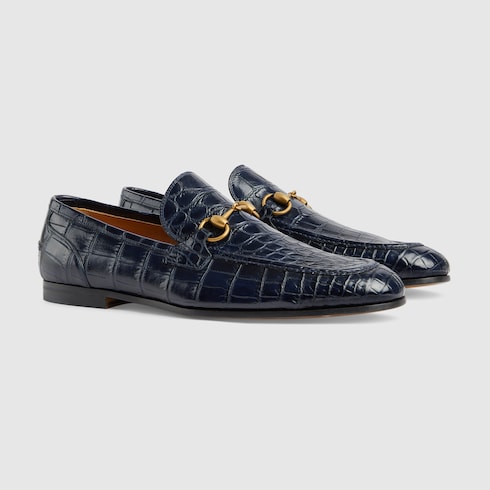 Men's Gucci Jordaan crocodile loafer