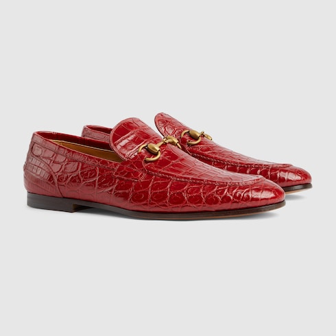 Men's Gucci Jordaan crocodile loafer