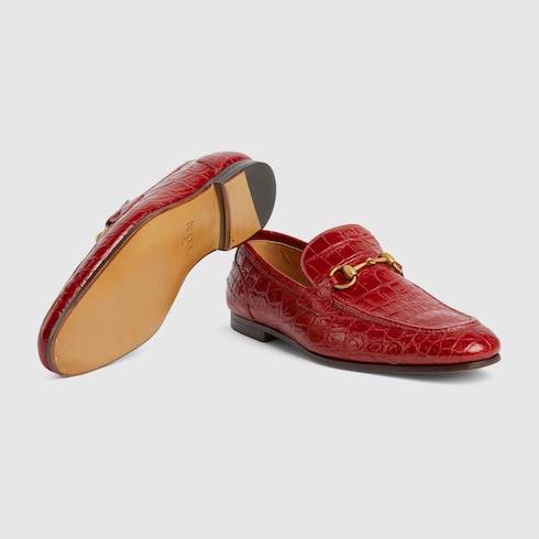 Men's Gucci Jordaan crocodile loafer
