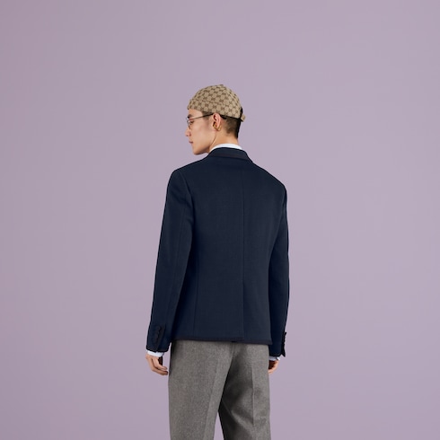 Textured GG jersey jacket