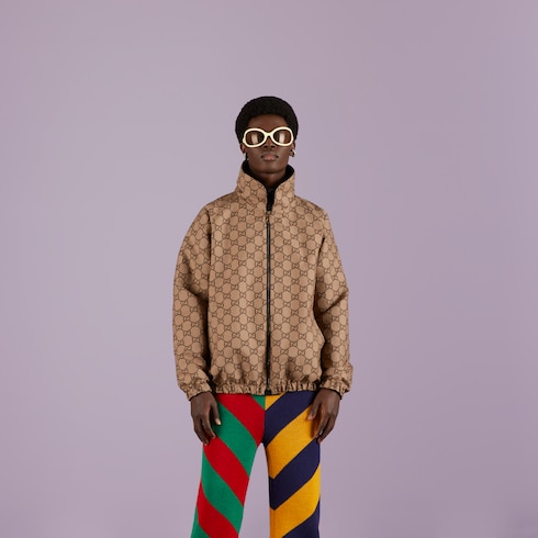 Veste réversible en toile GG