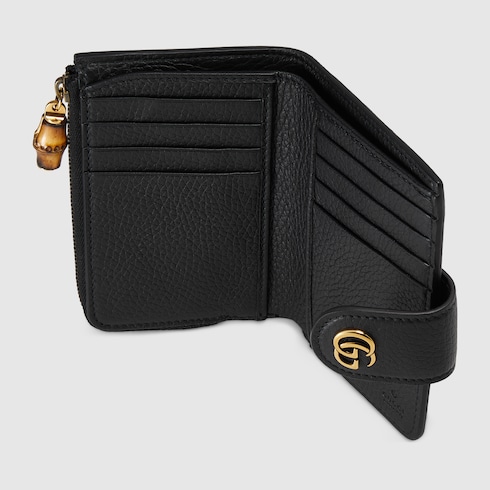 Medium Double G wallet with bamboo