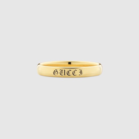 Gucci Promises 18k yellow gold ring 3mm in 18k yellow gold | GUCCI® TH