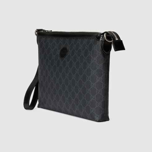 Bolsa tipo mensajero con GG entrelazada inlona Supreme negra GUCCI MX