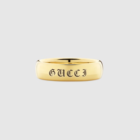 Gucci Promises 18k yellow gold ring 5mm in 18k yellow gold | GUCCI® TH