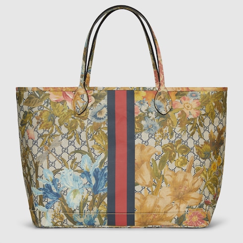 Gucci flora hotsell tote bag