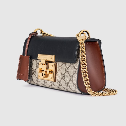 Gucci padlock black leather online