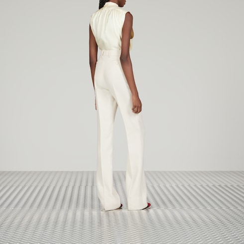 Wool crêpe pant