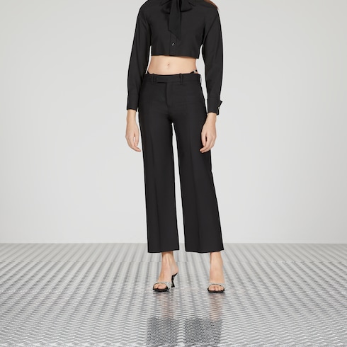 Wool mohair trouser