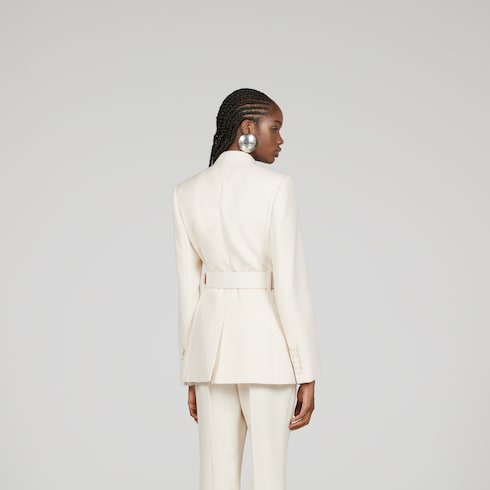 Wool crêpe jacket