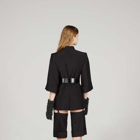 Soft wool silk jacket