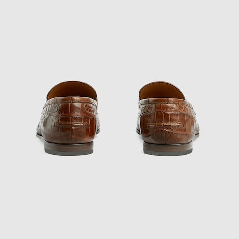 Men's Gucci Jordaan crocodile loafer