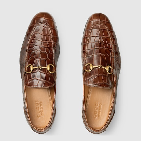 Men's Gucci Jordaan crocodile loafer