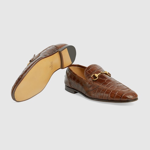 Men's Gucci Jordaan crocodile loafer