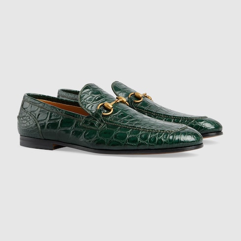 Men's Gucci Jordaan crocodile loafer