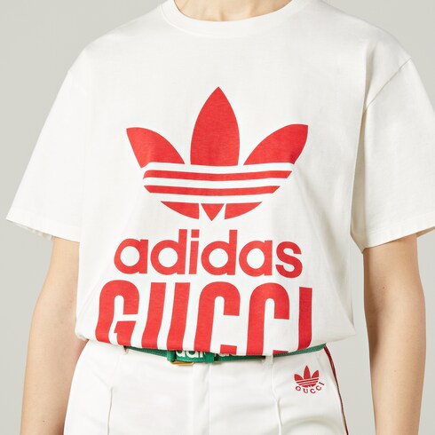 adidas x Gucci コットン Tシャツ