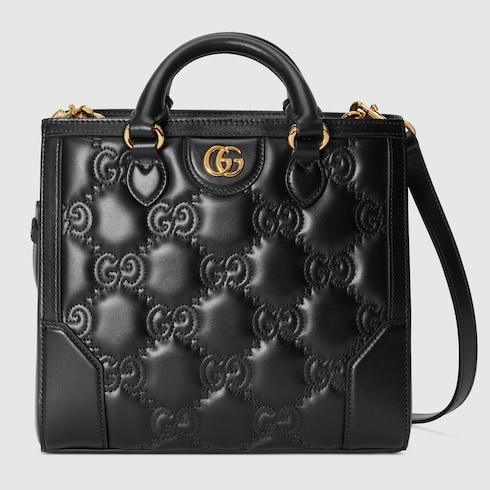 Mini sac a main GG Matelasse en cuir noir GUCCI FR