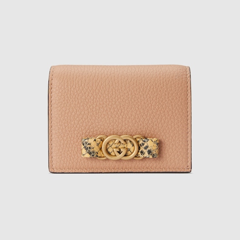 gucci python backpack with double g in neutral |... กระเป๋าสตางค์ Wallet with Interlocking G python bow inหนังสีเบจดอก ...