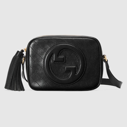 Gucci Blondie small shoulder bag in black leather | GUCCI® US