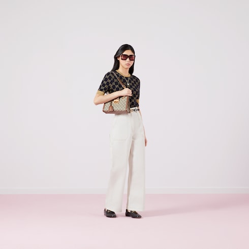 GG cotton lamé top