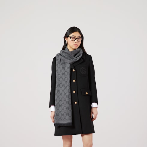 Sciarpa in lana GG jacquard
