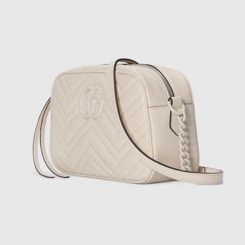 Gucci GG Marmont Camera Bag Matelasse Small White - US