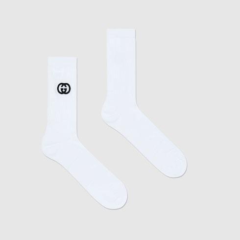 Gucci Cotton blend socks with Interlocking G. 2