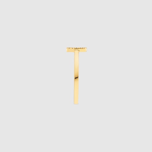 Gucci Interlocking系列钻石戒指