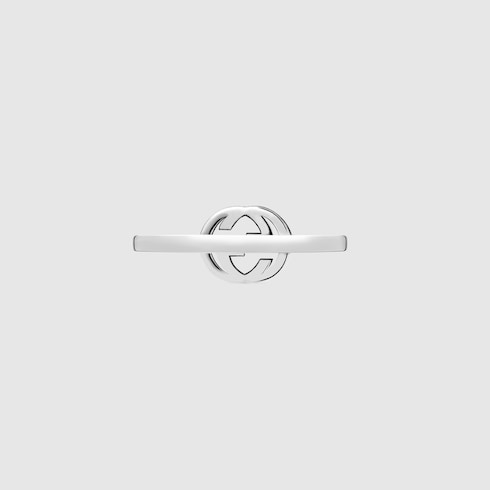 Anello Gucci Interlocking con diamanti