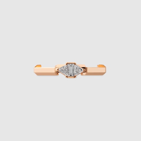 Gucci Link to Love系列18k金钻石戒指