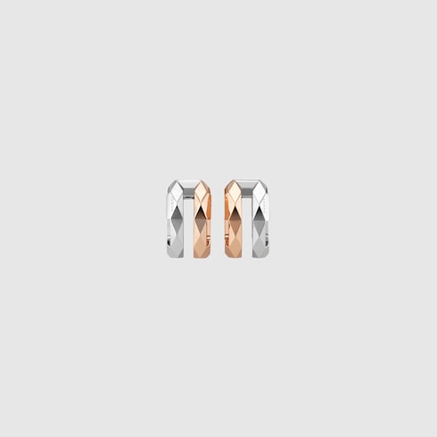 Gucci Link to Love 18k double earrings