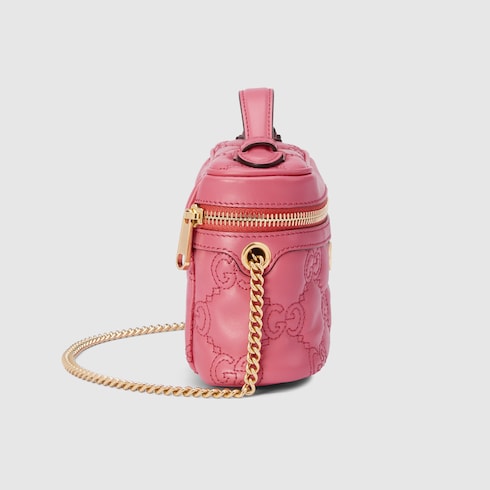 Gucci GG Matelassé top handle mini bag. 5