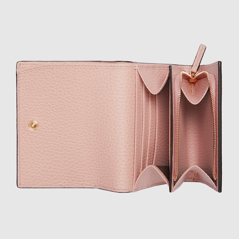 Bi-colour GG Marmont medium wallet