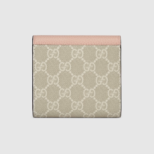 Bi-colour GG Marmont medium wallet