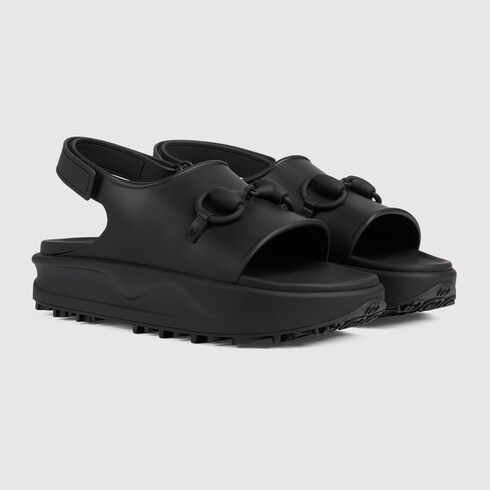 Gucci Men's Horsebit flatform sandal. 2