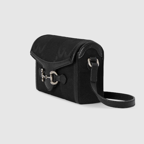 Gucci black on sale horsebit bag
