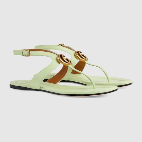 Gucci Green T-Strap Sandals buy Sz 9.5