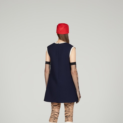 Retro tweed mini dress with Interlocking G