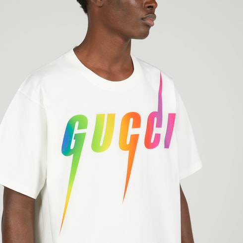 GUCCI プリント コットン Tシャツ