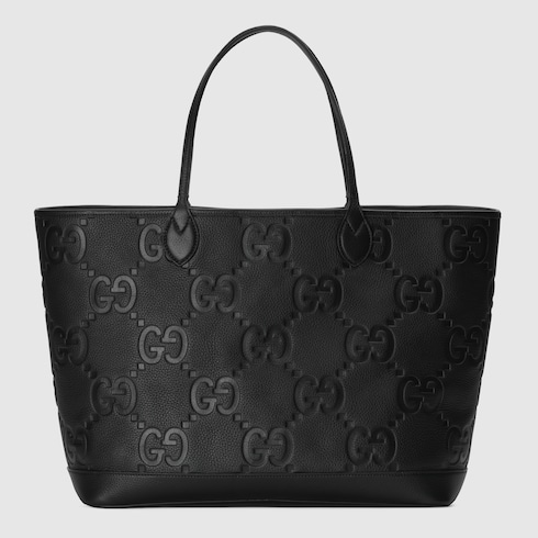 Borsa shopping Ophidia misura grande in pelle nera GUCCI Italia